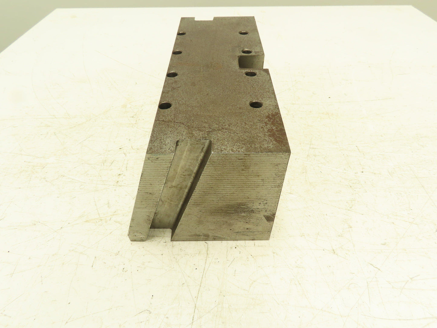 Heavy Steel Machining Block 5"x 11" with Drilled Thru Holes
