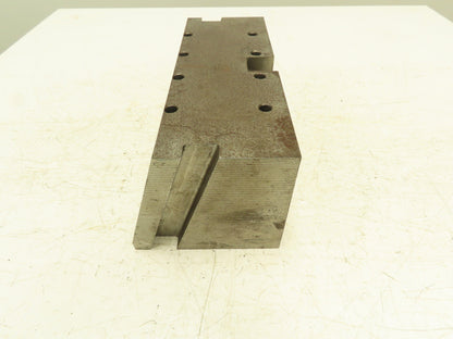 Heavy Steel Machining Block 5"x 11" with Drilled Thru Holes