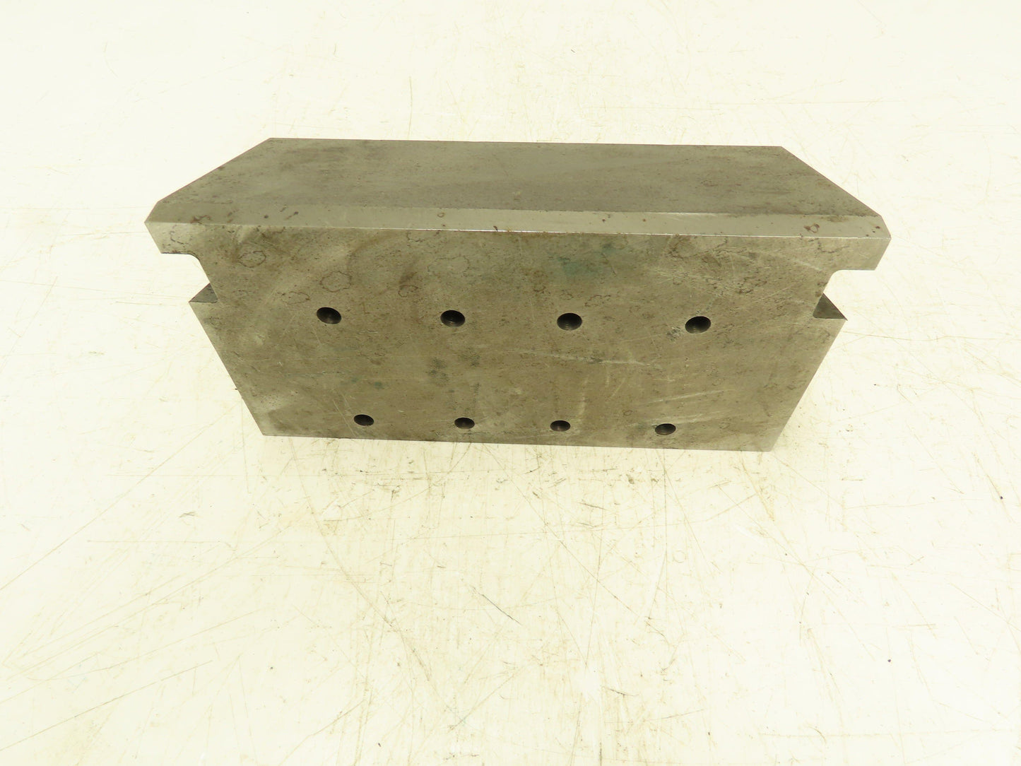 Heavy Steel Machining Block 5"x 11" with Drilled Thru Holes