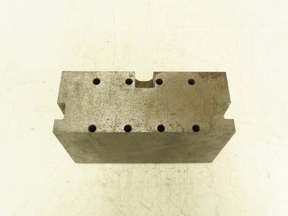 Heavy Steel Machining Block 5"x 11" with Drilled Thru Holes
