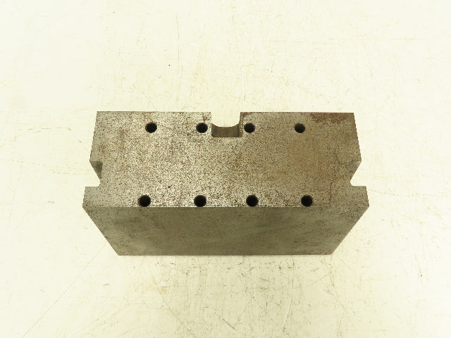Heavy Steel Machining Block 5"x 11" with Drilled Thru Holes