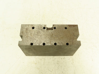 Heavy Steel Machining Block 5"x 11" with Drilled Thru Holes