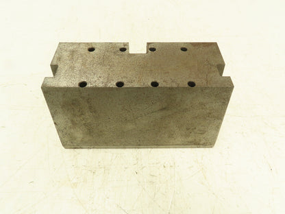 Heavy Steel Machining Block 5"x 11" with Drilled Thru Holes