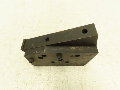 Angled Steel Machining Block 8" Angle Plate 21° Tilt