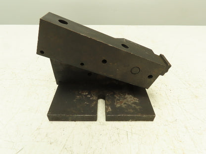 Angled Steel Machining Block 8" Angle Plate 21° Tilt