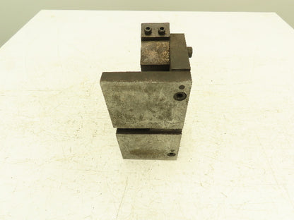 Angled Steel Machining Block 8" Angle Plate 21° Tilt