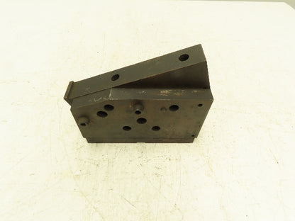 Angled Steel Machining Block 8" Angle Plate 21° Tilt