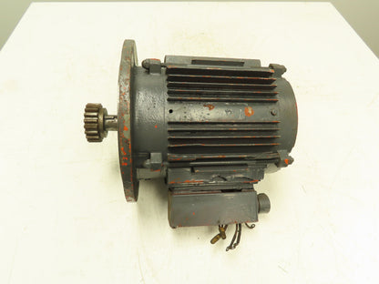 GE Tri-Clad Squirrel Cage Crane Duty AC Motor 1Hp 1655 RPM 240/480V 3PH 182TD