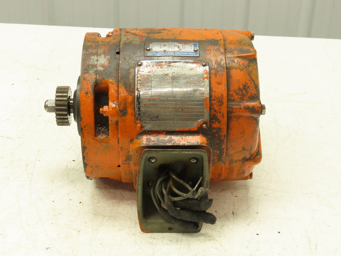 Cleveland Tramrail CIK Squirrel Cage Crane Motor 3/4Hp 1620 RPM 220/440V 3PH 182