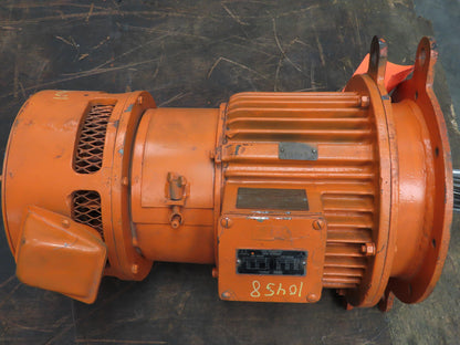 P&H HEWH-256X Wound Rotor Crane Duty AC Brake Motor 10Hp 1730 RPM 230/460V 3PH