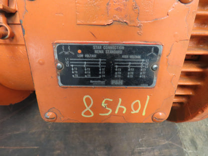 P&H HEWH-256X Wound Rotor Crane Duty AC Brake Motor 10Hp 1730 RPM 230/460V 3PH