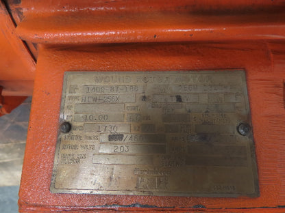 P&H HEWH-256X Wound Rotor Crane Duty AC Brake Motor 10Hp 1730 RPM 230/460V 3PH