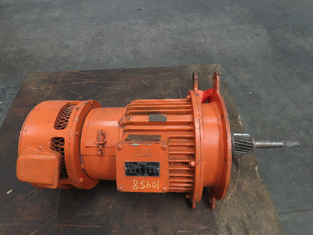 P&H HEWH-256X Wound Rotor Crane Duty AC Brake Motor 10Hp 1730 RPM 230/460V 3PH