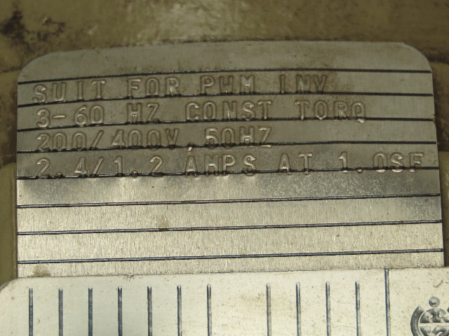 GE 5KS143SAA224 XSD Inverter Duty Crane Motor 3/4Hp 1745 RPM 230/460V 3PH 143TCZ