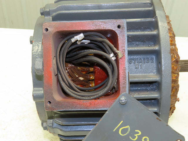 P&H Squirrel Cage Crane Duty AC Motor 2-Speed 7.5/2.5Hp 1670/535 RPM 460V 284RX