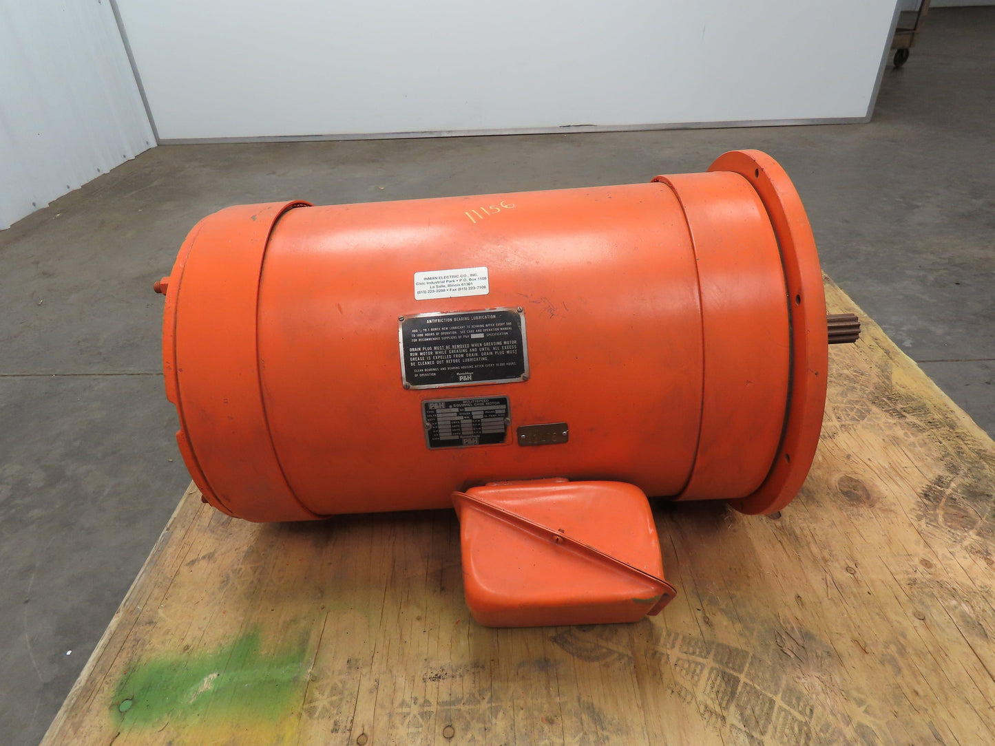 P&H HE327 Squirrel Cage Crane Duty AC Motor Multi-Speed 5-20Hp 340-1540 RPM 460V