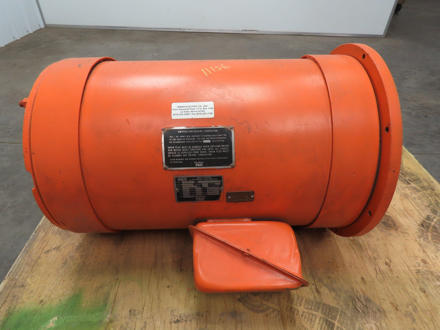 P&H HE327 Squirrel Cage Crane Duty AC Motor Multi-Speed 5-20Hp 340-1540 RPM 460V