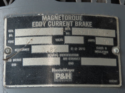 P&H HEWH-256X Wound Rotor Crane Duty AC Brake Motor 10Hp 1730 RPM 230/460V 3PH