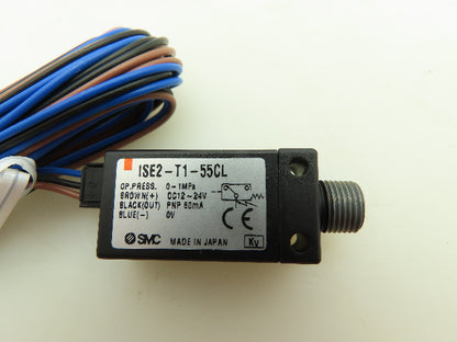 SMC ISE2-T1-55CL Pressure Switch Sensor Lot of 2