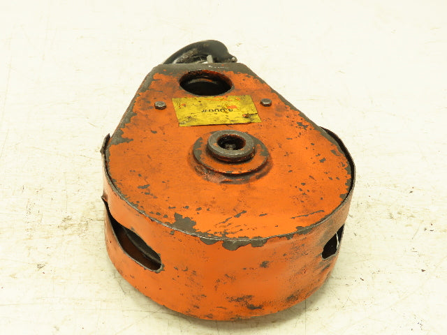 2 Ton Single Sheave Crane Hoist Swivel Hook Snatch Block 4000 Lb Load