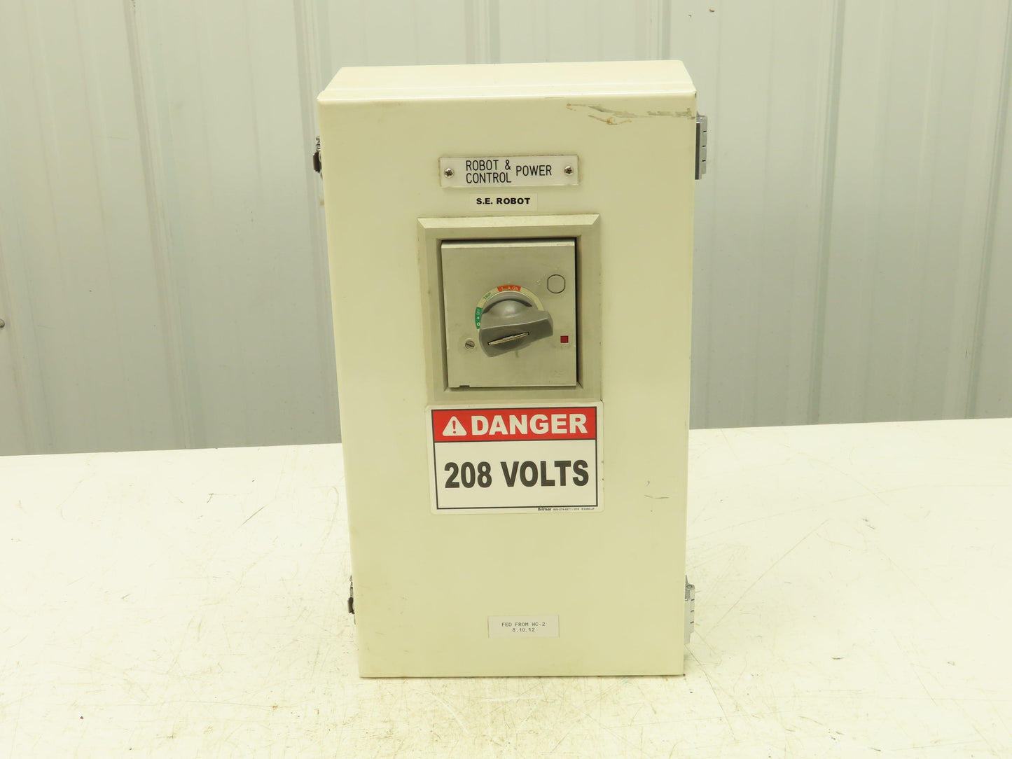 Metasol EBS103C LSIS Circuit Breaker 60A 3 Pole 125AF 480V 18x10x5" Enclosure