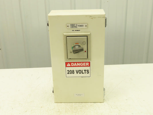 Metasol EBS103C LSIS Circuit Breaker 60A 3 Pole 125AF 480V 18x10x5" Enclosure