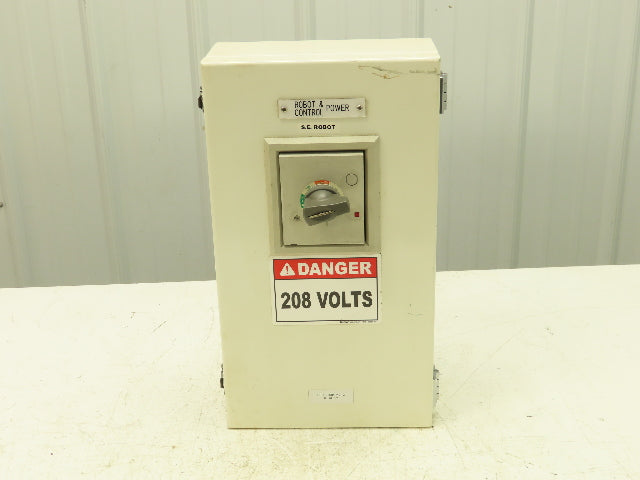 Metasol EBS103C LSIS Circuit Breaker 60A 3 Pole 125AF 480V 18x10x5" Enclosure