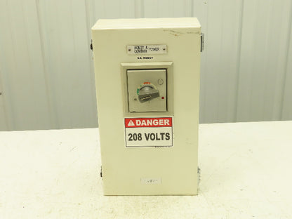 Metasol EBS103C LSIS Circuit Breaker 60A 3 Pole 125AF 480V 18x10x5" Enclosure