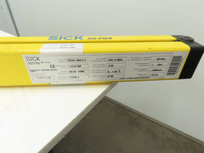 Sick FGSS 1800-211 Safety Light Curtain Sender Emitter 1800mm x 18M 24V
