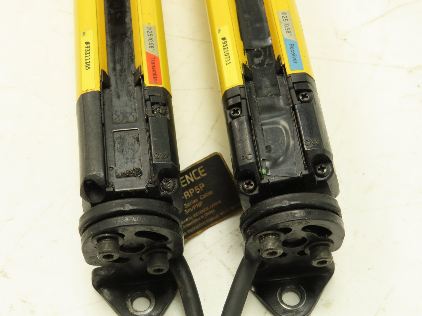 Keyence GL-R60H Safety Light Curtain Transmitter & Receiver Set 25mm 1180mm 15m