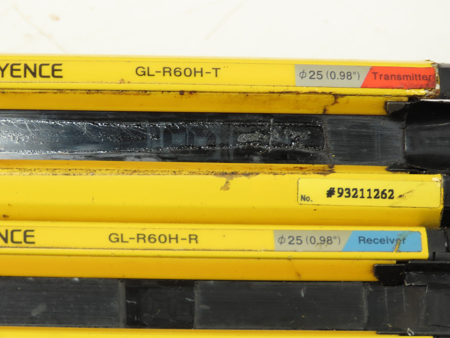 Keyence GL-R60H Safety Light Curtain Transmitter & Receiver Set 25mm 1180mm 15m