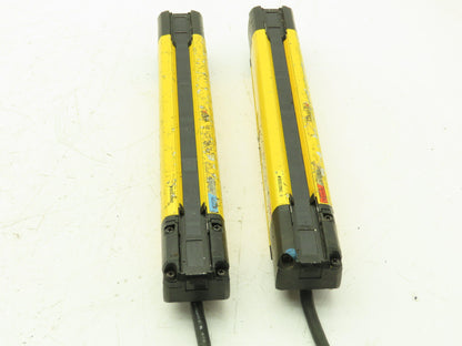 Keyence GL-R12H Safety Light Curtain Transmitter & Receiver Set 25mm x 220mm 15m