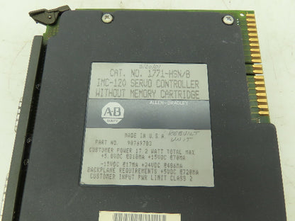 Allen-Bradley 1771-HSN/B IMC-120 Servo Controller With Memory Cartridge 17.2W