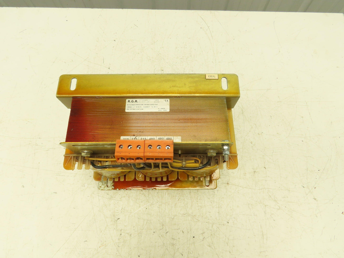 RGR Series R-AT Auto Transformer 9KVA 215-480V 3PH 24-10.8A 40°C Open Core