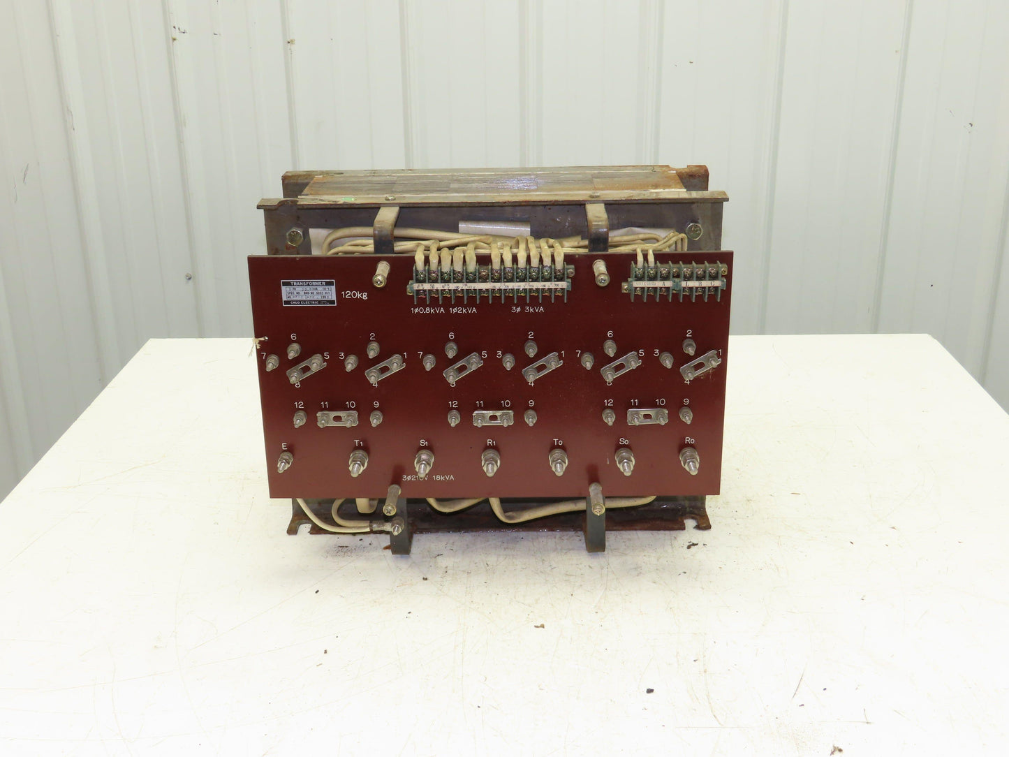 Chuo Electric BKO-NC 6092 H15 TR-YU Transformer 23.8 KVA 210V 3PH / 0.8-2KVA 1PH