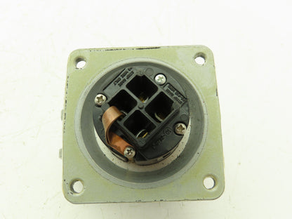 Hubbell HBL430RS2W Pin Sleeve Receptacle 30A 600VAC 3 Pole Broken Plastic