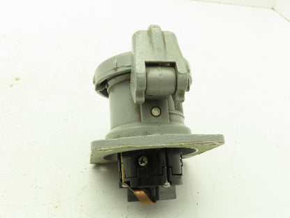 Hubbell HBL430RS2W Pin Sleeve Receptacle 30A 600VAC 3 Pole Broken Plastic