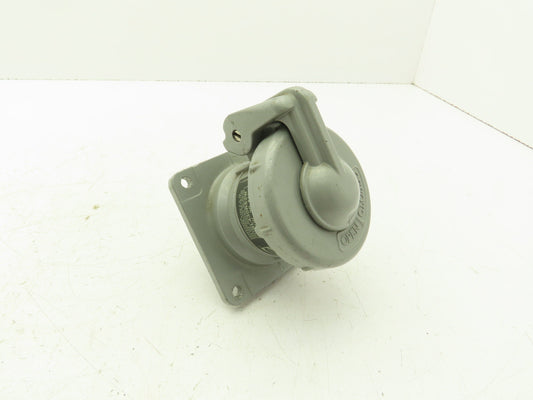 Hubbell HBL430RS2W Pin Sleeve Receptacle 30A 600VAC 3 Pole Broken Plastic