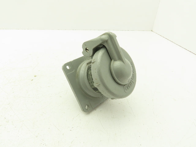 Hubbell HBL430RS2W Pin Sleeve Receptacle 30A 600VAC 3 Pole Broken Plastic