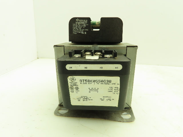 General Electric 9T58K0550G38 Control Transformer 0.500 KVA 1PH 600V 30A