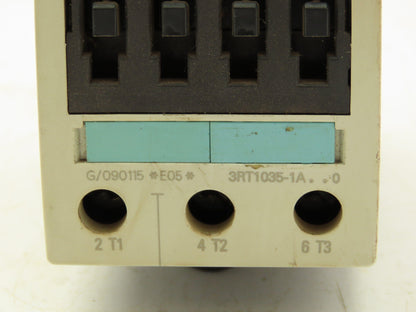 Siemens 3RT1035-1A.0 Contactor 40A 30Hp@460V 3Ph 50/60Hz