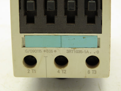 Siemens 3RT1035-1A.0 Contactor 40A 30Hp@460V 3Ph 50/60Hz