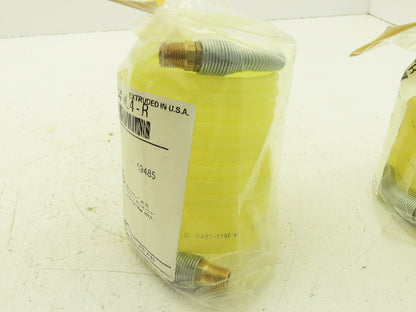 Parker A0412-MC4-ML4-R Fast-Stor Nylon Coiled Air Hose 1/4" ID x 9'  Lot of 2