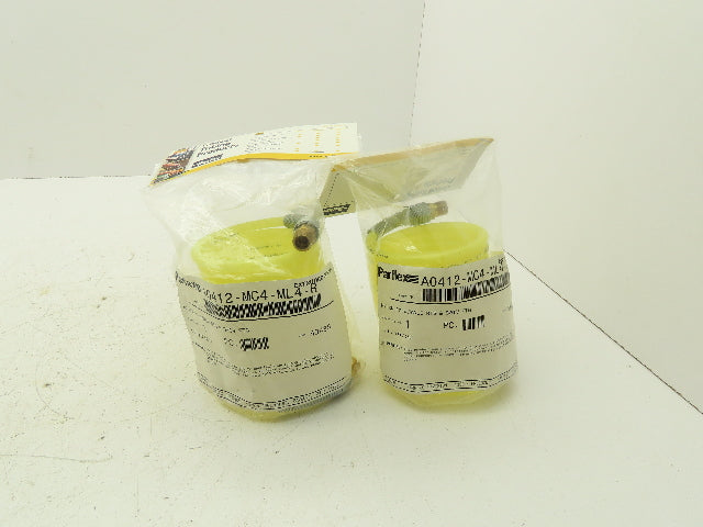Parker A0412-MC4-ML4-R Fast-Stor Nylon Coiled Air Hose 1/4" ID x 9'  Lot of 2