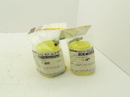 Parker A0412-MC4-ML4-R Fast-Stor Nylon Coiled Air Hose 1/4" ID x 9'  Lot of 2