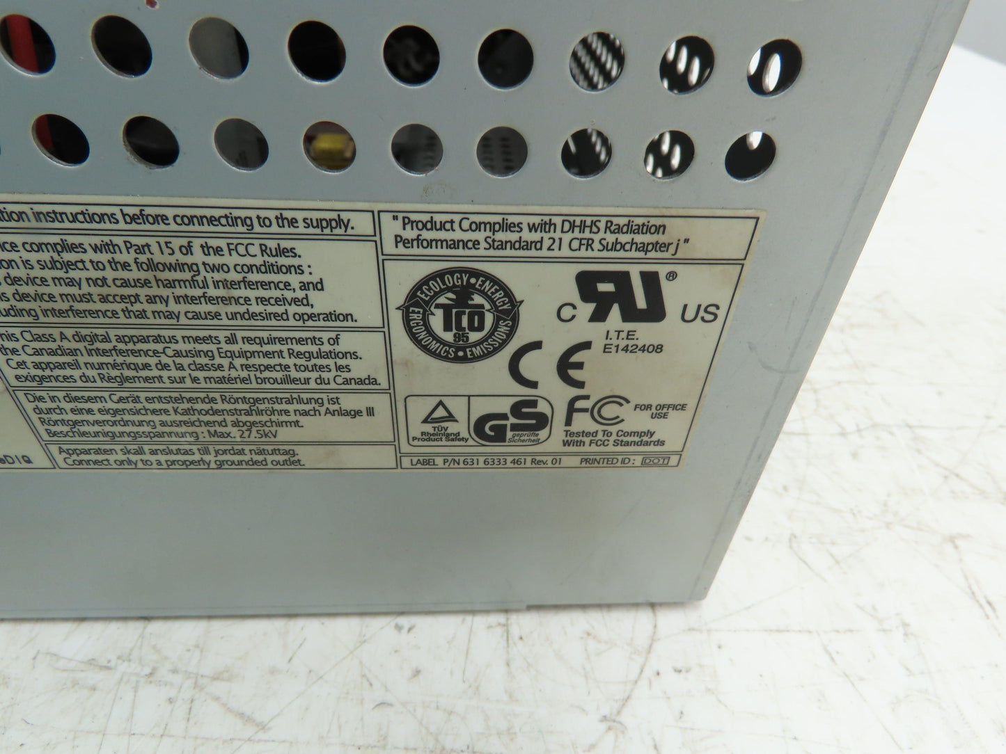 Elo ET1745C-4SWD-1 CRT LED 17" Touch Monitor Screen Rear Mount