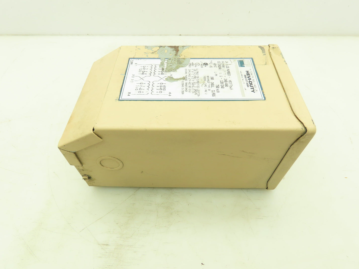 Emerson HS1F750B Hevi-Duty Transformer 0.75 KVA 1PH HV 240/480V LV 120/240V