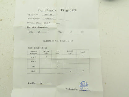 Esdeles 498 Anti Static ESD Wrist Strap Tester Operation Temp. 26° Lot Of 2