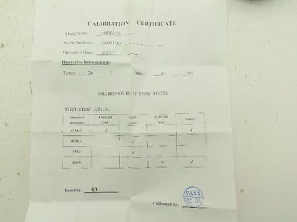 Esdeles 498 Anti Static ESD Wrist Strap Tester Operation Temp. 26° Lot Of 2
