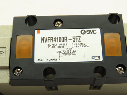 SMC NVFR4100R-5FZ Solenoid Valve 24 VDC 0.15-0.9MPa 2 Position Single